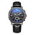 Ochstin 5039C Multifunctional Business Men Watch Luminous Waterproof Leather Quartz Watch(Black+Silver+Black)