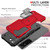 For Samsung Galaxy S23 5G Ring Holder Non-slip Shockproof Armor Phone Case(Red)