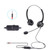 VT200D Double Ears Telephone Headset Operator Headset With Mic,Spec: 3.5mm Single Plug with Tuning
