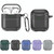 For AirPods 1 / 2 Carbon Fiber Texture Anti-fall Earphone Protective Case(Green)