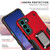 For Samsung Galaxy S23+ 5G Ring Holder Non-slip Shockproof Armor Phone Case(White)