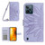 For Realme C31 Skin Feel Sun Flower Pattern Flip Leather Phone Case with Lanyard(Purple)