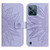 For Realme C31 Skin Feel Sun Flower Pattern Flip Leather Phone Case with Lanyard(Purple)