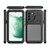 For Samsung Galaxy S22 5G Metal + Silicone Phone Case with Screen Protector(Black)