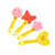 4 Sets Sponge Painting Brush Children Art Painting Seal Tool, Random Style Delivery(4 Yellow Handles)