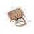 Frosted Tassel Bucket Bag Single Shoulder Crossbody Bag For Women(Black)