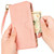 For iPhone 14 Plus Litchi Texture Zipper Leather Phone Case(Pink)