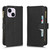For iPhone 14 Plus Litchi Texture Zipper Leather Phone Case(Black)