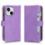 For iPhone 14 Plus Litchi Texture Zipper Leather Phone Case(Purple)
