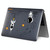 For MacBook Pro 14.2 A2442/A2779 2023 ENKAY Hat-Prince 3 in 1 Spaceman Pattern Laotop Protective Crystal Case with TPU Keyboard Film / Anti-dust Plugs, Version:US(Spaceman No.1)
