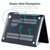 For MacBook Pro 14.2 A2442/A2779 2023 ENKAY Hat-Prince 3 in 1 Spaceman Pattern Laotop Protective Crystal Case with TPU Keyboard Film / Anti-dust Plugs, Version:US(Spaceman No.1)