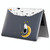 For MacBook Pro 16.2 A2485/A2880 2023 ENKAY Hat-Prince 3 in 1 Spaceman Pattern Laotop Protective Crystal Case with TPU Keyboard Film / Anti-dust Plugs, Version:EU(Spaceman No.3)