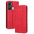 For Infinix Hot 12 Pro X668C Magnetic Buckle Retro Texture Leather Phone Case(Red)