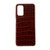 For Samsung Galaxy A13 4G Crocodile Texture Genuine Leather Electroplating Phone Case(Brown)