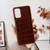 For Samsung Galaxy A13 4G Crocodile Texture Genuine Leather Electroplating Phone Case(Brown)