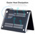For MacBook Pro 14.2 A2442/A2779 2023 ENKAY Hat-Prince 3 in 1 Spaceman Pattern Laotop Protective Crystal Case with TPU Keyboard Film / Anti-dust Plugs, Version:US(Spaceman No.4)