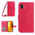 For Samsung Galaxy Xcover6 Pro Skin Feel Sun Flower Pattern Flip Leather Phone Case with Lanyard(Rose Red)
