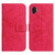 For Samsung Galaxy Xcover6 Pro Skin Feel Sun Flower Pattern Flip Leather Phone Case with Lanyard(Rose Red)
