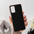 For Samsung Galaxy A13 4G Nano Electroplating Cross Texture Genuine Leather Phone Case(Black)