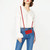 For Samsung Galaxy M23 5G Skin Feel Sun Flower Pattern Flip Leather Phone Case with Lanyard(Red)