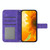 For iPhone 13 Skin Feel Sun Flower Pattern Flip Leather Phone Case with Lanyard(Dark Purple)