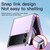 For Samsung Galaxy Z Flip3 5G Electroplating Airbag Folding Phone Case(Blue)