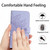 For iPhone 14 Pro Skin Feel Sun Flower Pattern Flip Leather Phone Case with Lanyard(Purple)