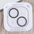 For iPhone 14 Glitter Ring Tempered Glass Camera Lens Film(Black)