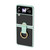 For Samsung Galaxy Z Flip3 5G Electroplating Transparent Phone Case with Ring(Green)