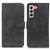 For Samsung Galaxy S23 5G KHAZNEH Retro Texture Horizontal Flip Leather Phone Case(Black)
