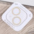 For iPhone 14 Glitter Ring Tempered Glass Camera Lens Film(Gold)