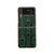 For Samsung Galaxy Z Flip4 Nano Electroplate Mahjong Texture Leather Phone Case(Green)