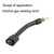 16 PCS / Set Welding Needle Point Vover Nozzle Kit Gas Shielded Welding Conductive Nozzle