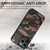 For iPhone 14 Pro Camouflage Leather Back Cover Phone Case(Brown)