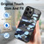 For iPhone 14 Pro Camouflage Leather Back Cover Phone Case(Blue)
