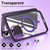 For iPhone 13 Pro Max Magsafe Invisible Holder Phone Case(Purple)