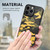 For iPhone 14 Pro Camouflage Leather Back Cover Phone Case(Yellow)