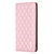 For iPhone 14 Diamond Lattice Magnetic Leather Flip Phone Case(Pink)