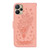 For Realme 9i 5G Butterfly Rose Embossed Leather Phone Case(Pink)