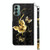 For Samsung Galaxy A04s 3D Painted Leather Phone Case(Golden Swallow Butterfly)
