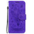 For Motorola Moto E22/E22i Butterfly Rose Embossed Leather Phone Case(Purple)