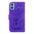 For Motorola Moto E22/E22i Butterfly Rose Embossed Leather Phone Case(Purple)