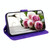 For Motorola Moto E22/E22i Butterfly Rose Embossed Leather Phone Case(Purple)
