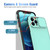 For iPhone 14 Plus Sliding Camera Cover Design PC + TPU Phone Case(Mint Green)