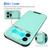 For iPhone 14 Plus Sliding Camera Cover Design PC + TPU Phone Case(Mint Green)