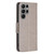 For Samsung Galaxy S23 Ultra 5G Embossing Two Butterflies Pattern Leather Case(Grey)