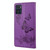 For Motorola Moto E22 / E22i Butterfly Embossed Horizontal Flip Leather Phone Case(Purple)