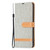 For Samsung Galaxy S23 5G Color Block Denim Texture Leather Phone Case(Grey)