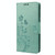 For Motorola Moto E22 / E22i Butterfly Flower Pattern Flip Leather Phone Case(Green)