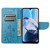 For Motorola Moto E22 / E22i Butterfly Flower Pattern Flip Leather Phone Case(Blue)